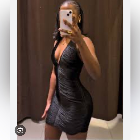 ZARA SHORT FRINGED HALTER DRESS - Picture 6 of 16